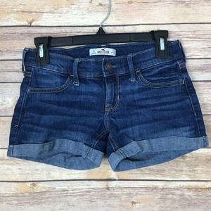 Hollister 0 Cuffed Shortie Denim Shorts B38